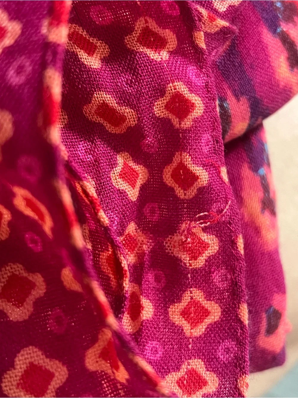 Tory Burch 100% Wool Print Scarf Wrap